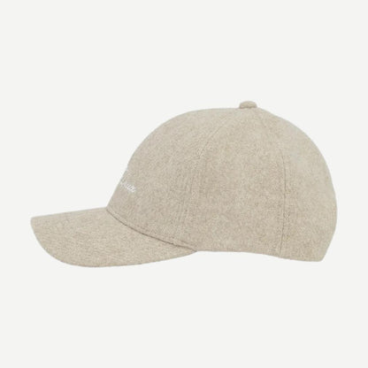 Signature Wool Baseball Cap - Dark Sand