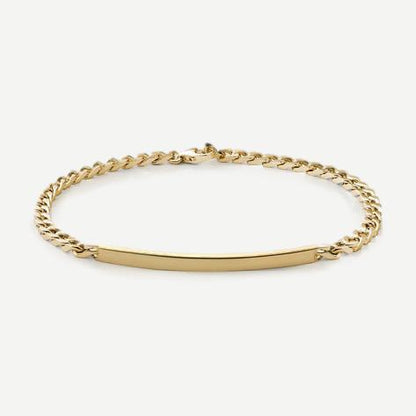 3mm ID Chain Bracelet, Gold Vermeil, M/L - Galvanic.co