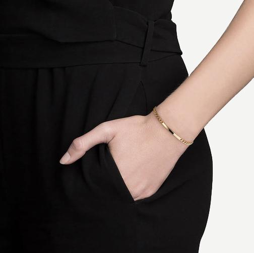 3mm ID Chain Bracelet, Gold Vermeil, M/L - Galvanic.co