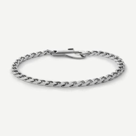4mm Snap Chain Bracelet - Sterling Silver - Galvanic.co