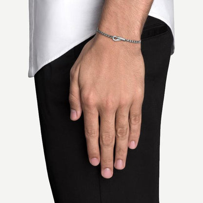 4mm Snap Chain Bracelet - Sterling Silver - Galvanic.co