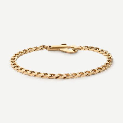 4mm Snap Chain Bracelet - Gold Vermeil - Galvanic.co