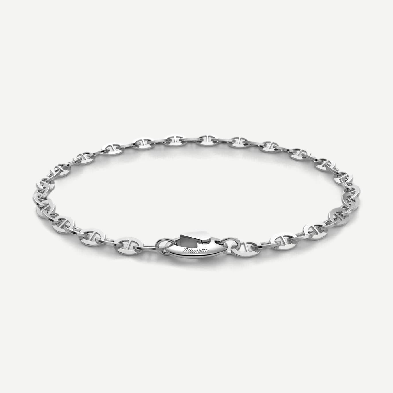 Sven Chain Bracelet, Sterling Silver, Polished, M - Galvanic.co