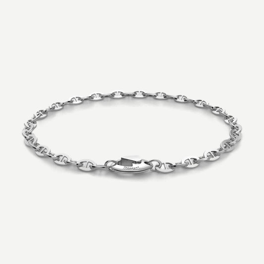 Sven Chain Bracelet, Sterling Silver, Polished, M - Galvanic.co