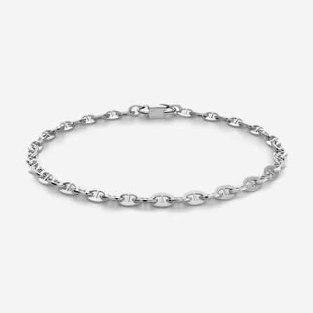 Sven Chain Bracelet, Sterling Silver, Polished, M - Galvanic.co
