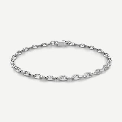 Sven Chain Bracelet, Sterling Silver, Polished, M - Galvanic.co