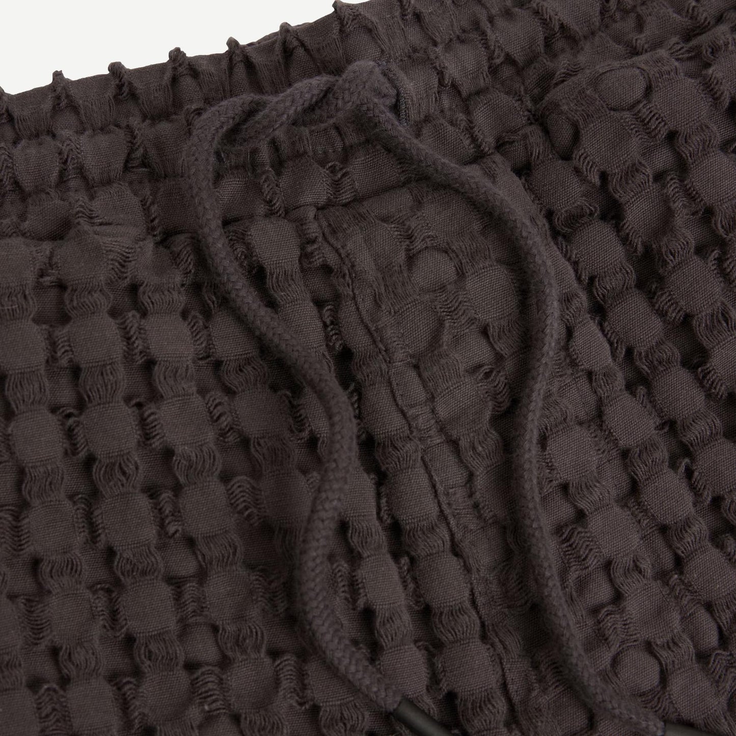 Porto Waffle Shorts - Nearly Black - Galvanic.co