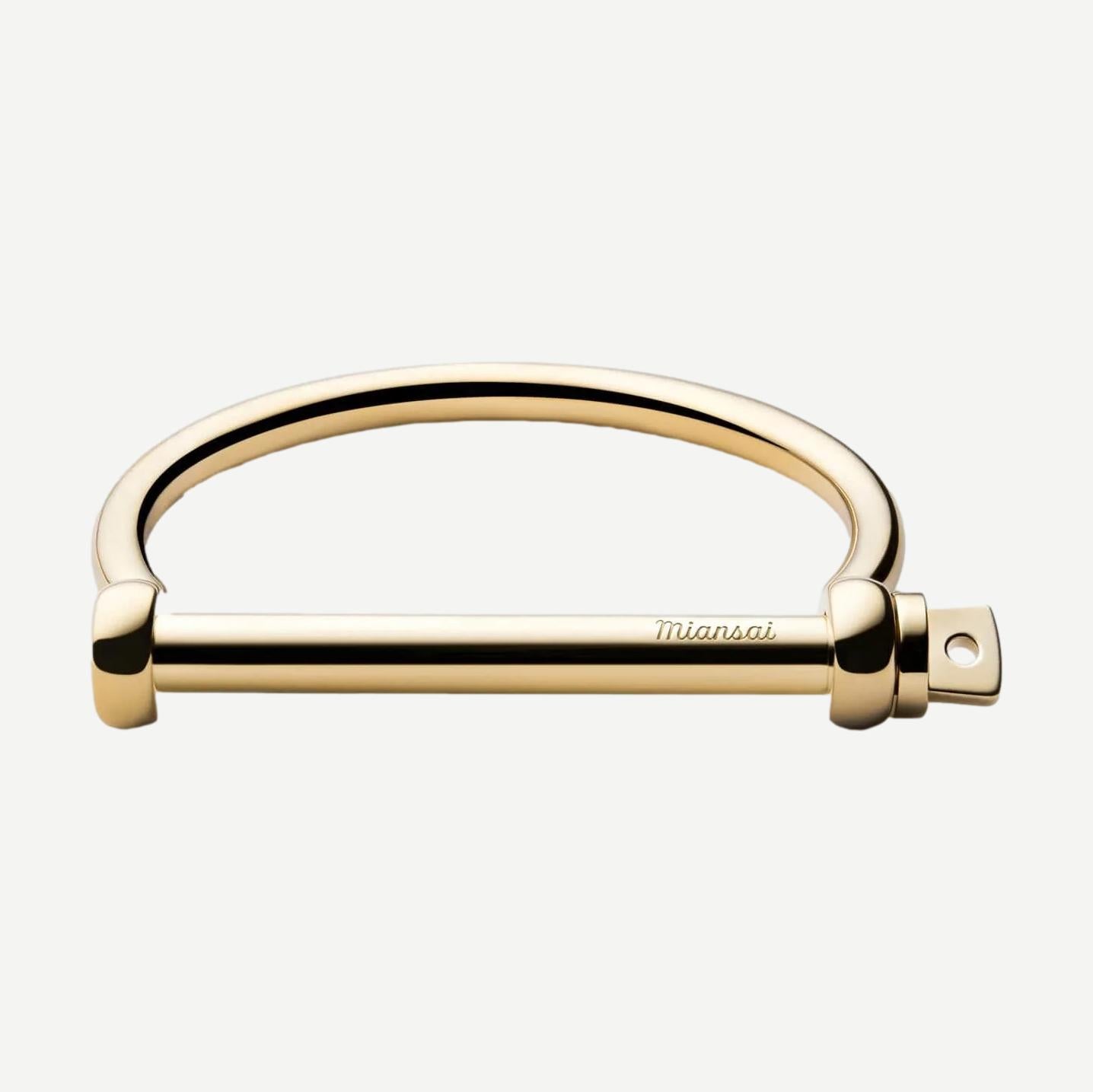 Screw Cuff Gold Plated Galvanic