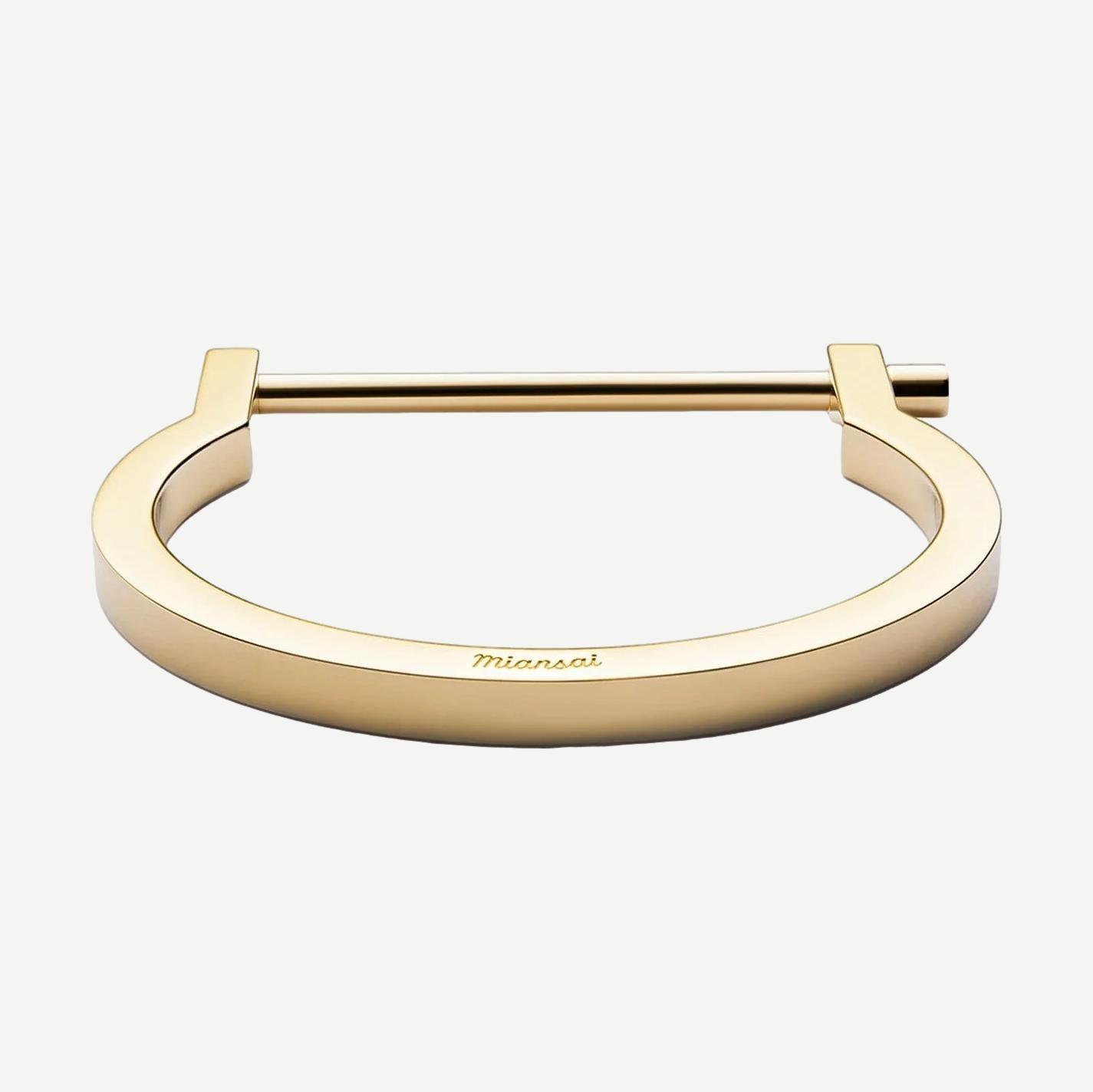 Modern Screw Cuff - Gold Plated - Galvanic.co