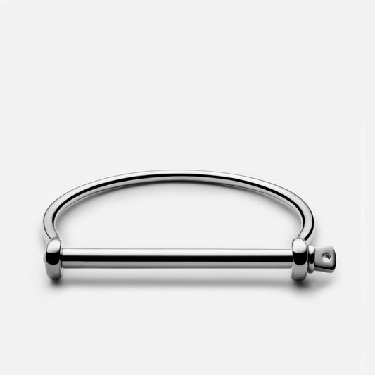 Thin Screw Cuff - Sterling Silver - Galvanic.co