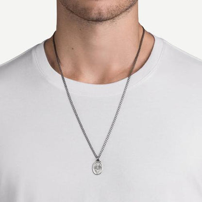 Dove Pendant Necklace, Sterling Silver, Oxidized, 24in. - Galvanic.co