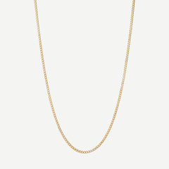 3mm Gold Vermeil Cuban Chain Necklace - Polished - Galvanic.co