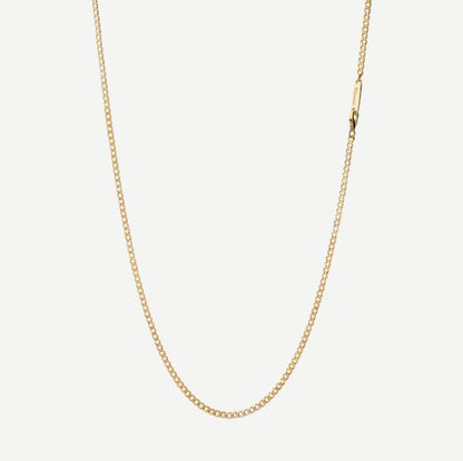 3mm Cuban Chain Necklace - Polished Gold Vermeil 24in - Galvanic.co