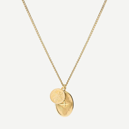 Mini Dove Pendant Necklace - Gold Vermeil 18in
