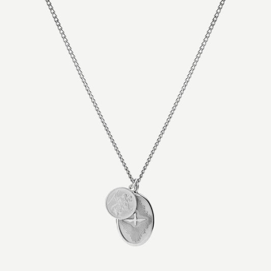 Mini Dove Pendant Necklace - Sterling Silver 24in - Galvanic.co