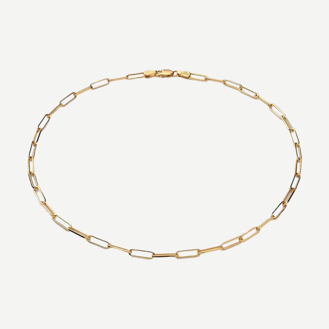 Volt Link Choker, Gold Vermeil, Polished, 15in. - Galvanic.co