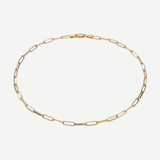 Volt Link Choker, Gold Vermeil, Polished, 15in.