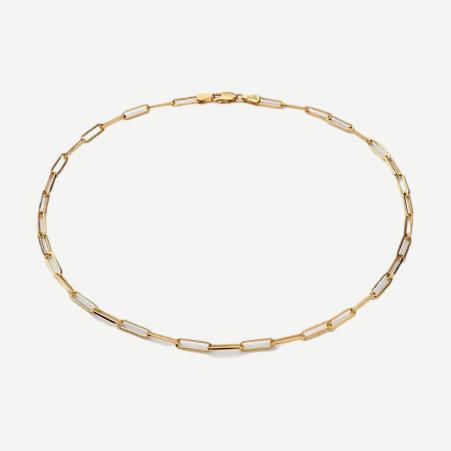 Volt Link Choker, Gold Vermeil, Polished, 15in.