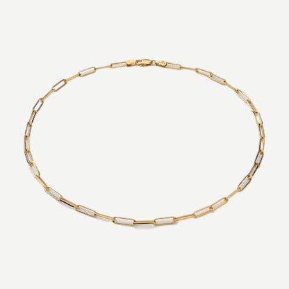 Volt Link Choker, Gold Vermeil, Polished, 15in.