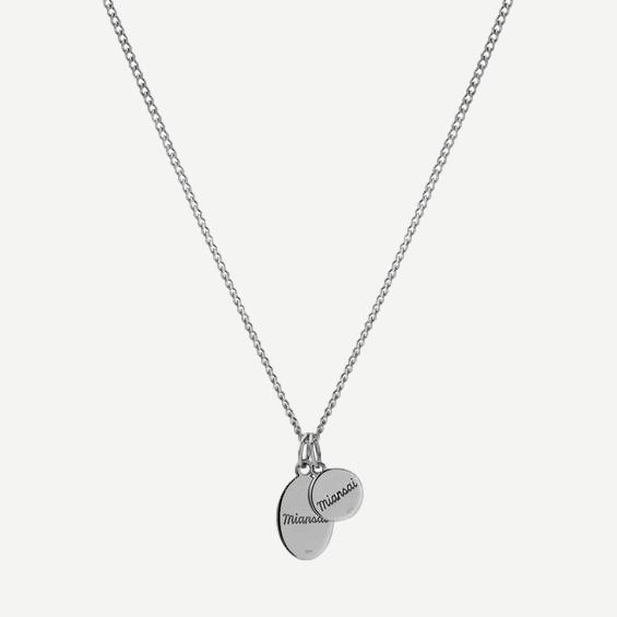 Croix + Mini St Christopher Pendant Necklace, Sterling Silver, Polished, 24in.