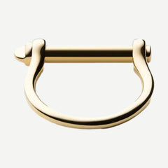 Thin Screw Cuff Ring - Gold Vermeil - Galvanic.co