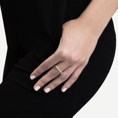 Thin Screw Cuff Ring - Gold Vermeil - Galvanic.co