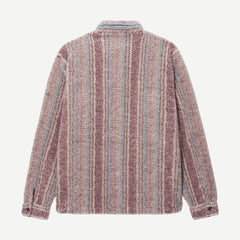 Stripe Sherpa Shirt - Berry - Galvanic.co