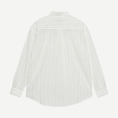 Classic Stripe L/S Shirt - White - Galvanic.co