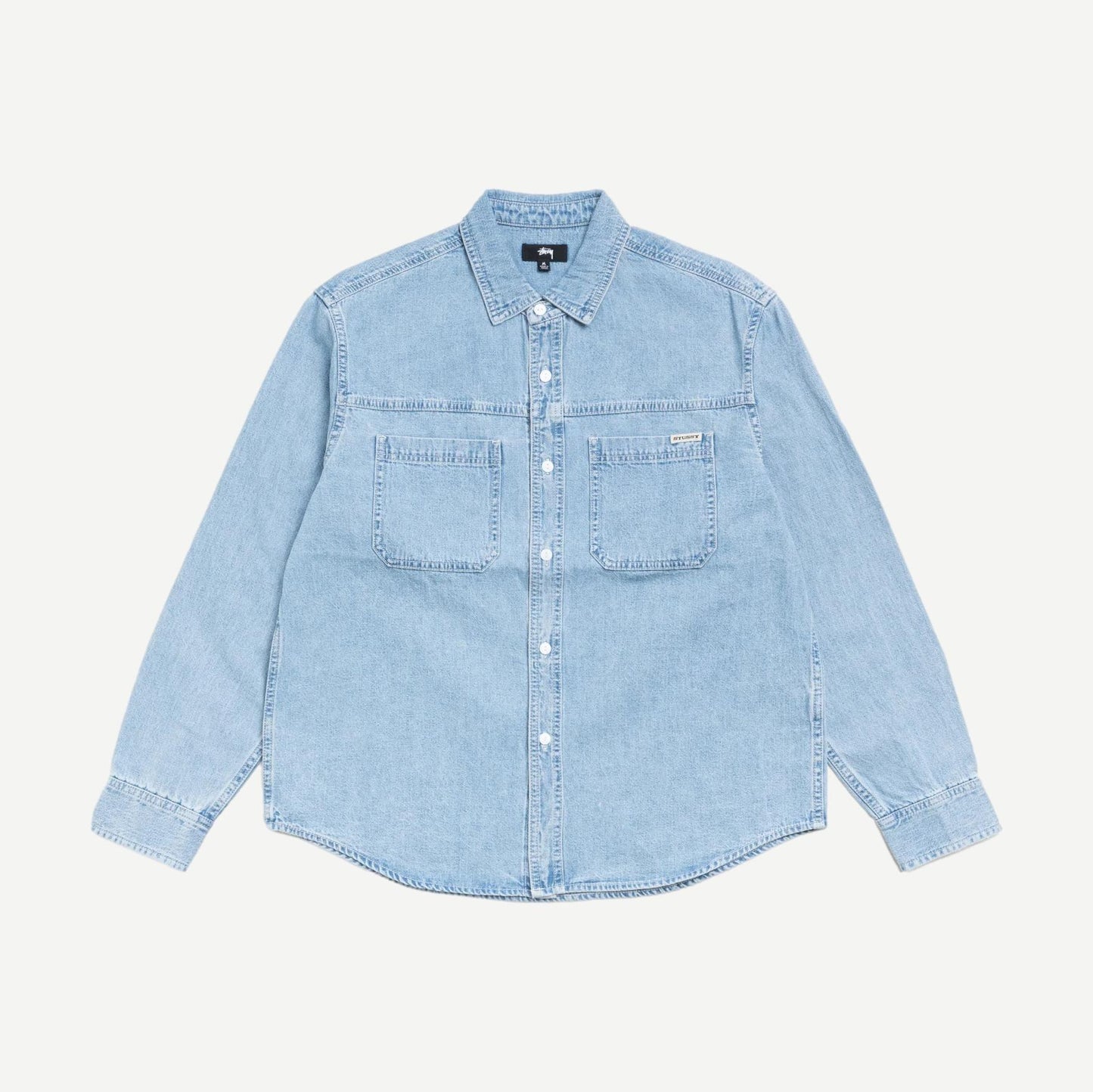 Work Denim Shirt - Light Denim - Galvanic.co