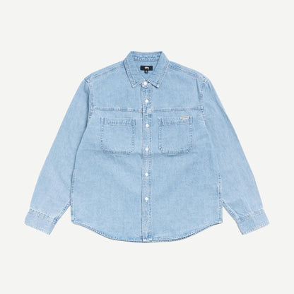 Work Denim Shirt - Light Denim - Galvanic.co