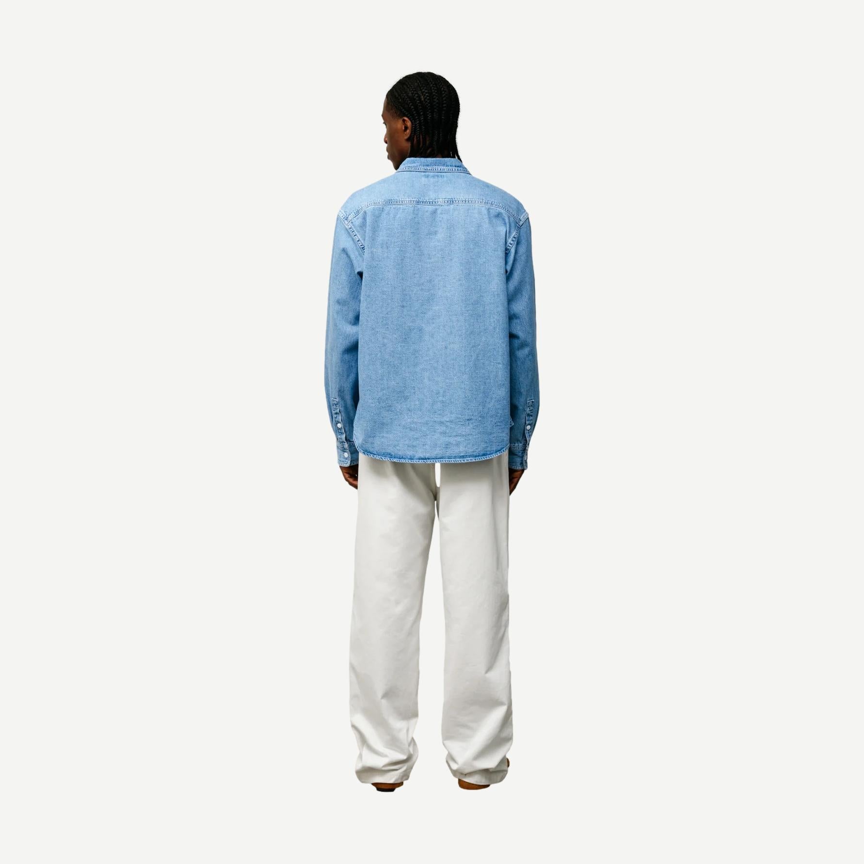 Work Denim Shirt - Light Denim - Galvanic.co