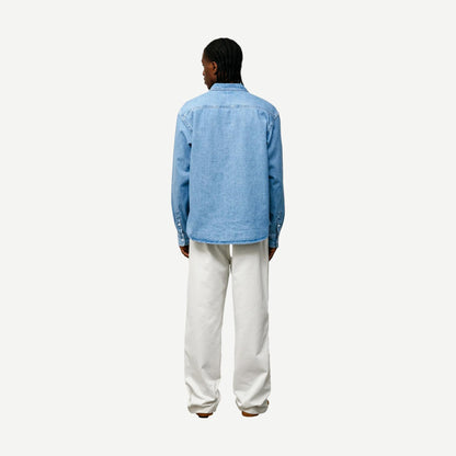 Work Denim Shirt - Light Denim - Galvanic.co