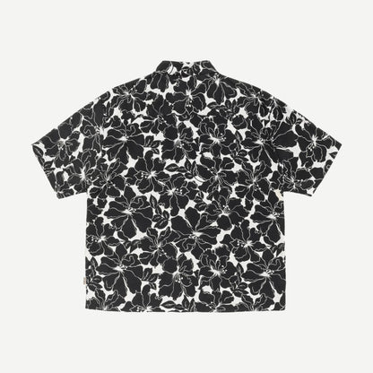 Floral Hawaiian Shirt - Black - Galvanic.co