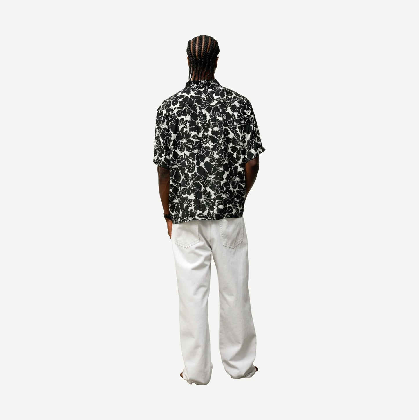 Floral Hawaiian Shirt - Black - Galvanic.co