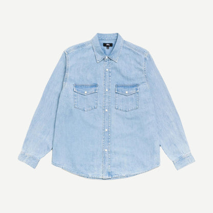 Denim Western Shirt - Light Denim - Galvanic.co