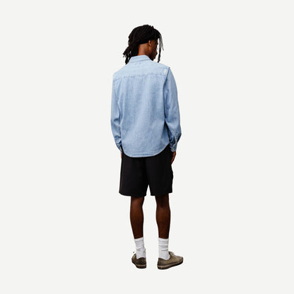 Denim Western Shirt - Light Denim - Galvanic.co