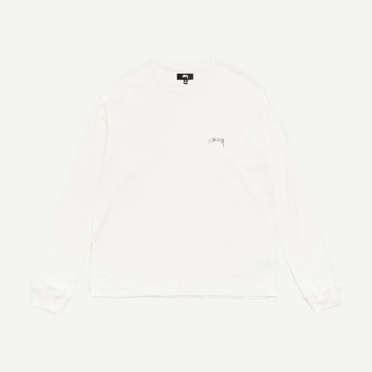 Lazy L/S Tee - White - Galvanic.co