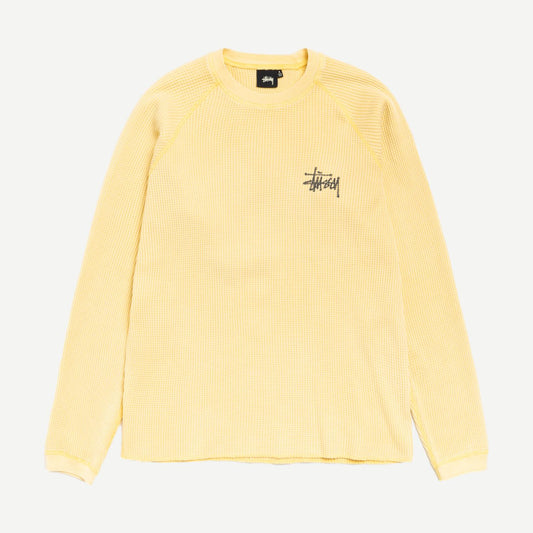 Basic Stussy Thermal - Pale Yellow - Galvanic.co