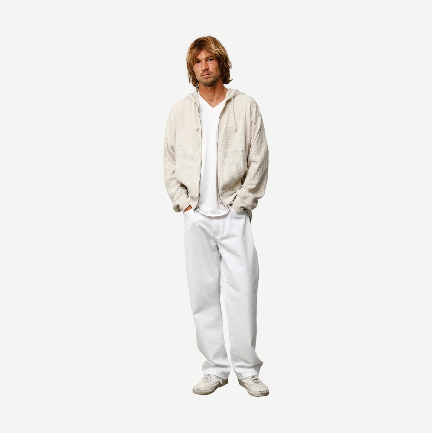 Lightweight Thermal Hoodie - Bone