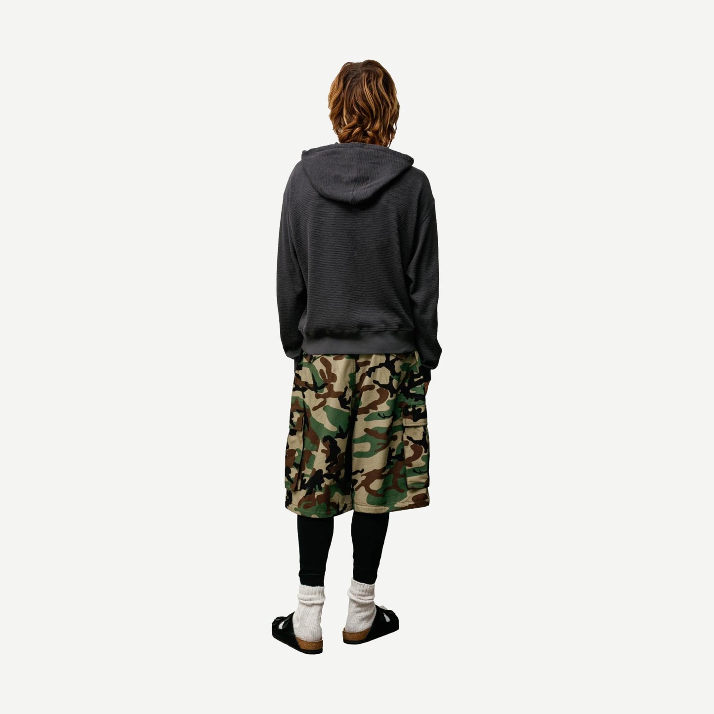 Lightweight Thermal Hoodie - Faded Black