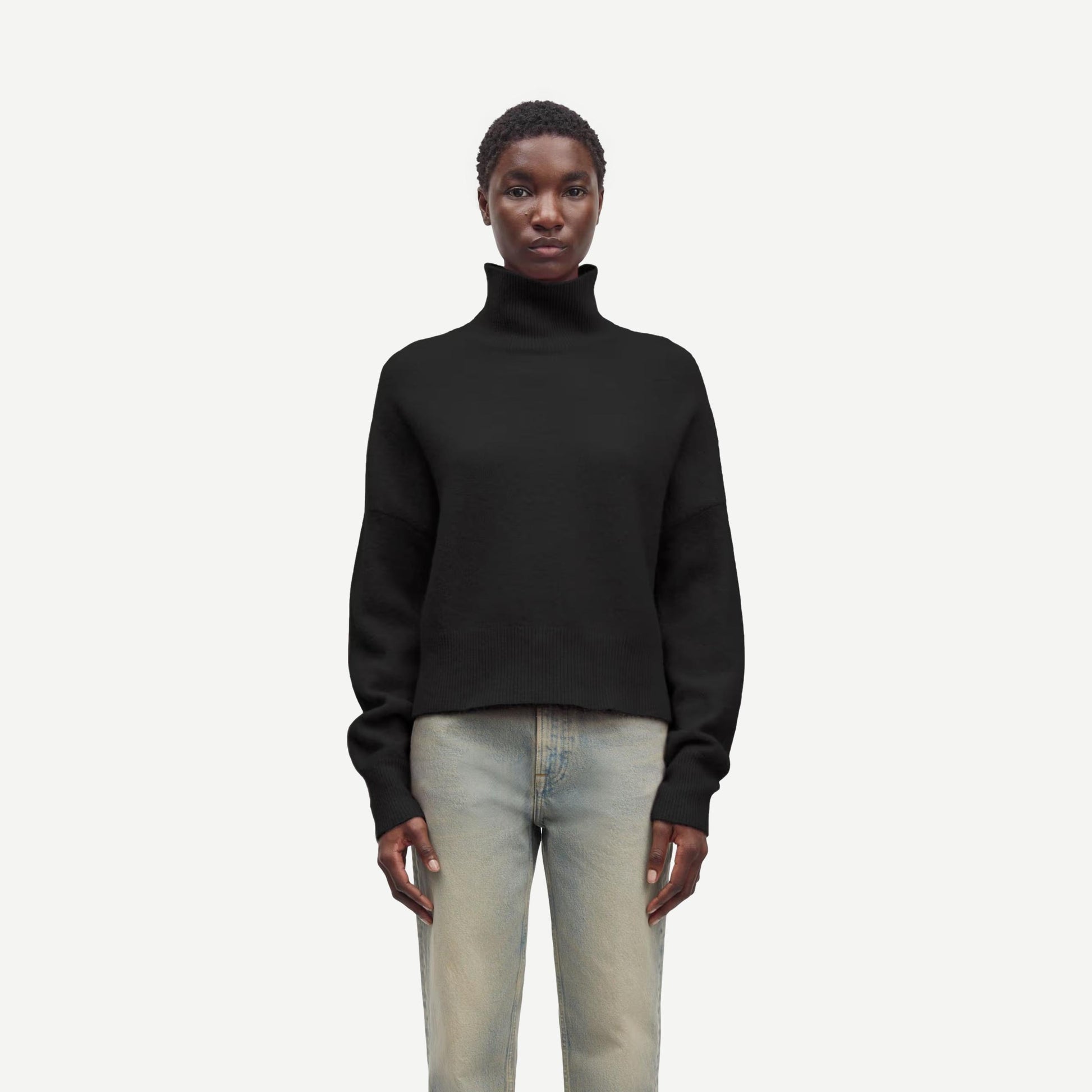 Nola Turtle Neck - Black - Galvanic.co