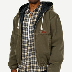 Work Jacket Insulated Canvas - Olive - Galvanic.co