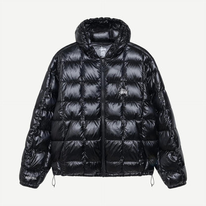 Midweight Hooded Puffer - Black - Galvanic.co