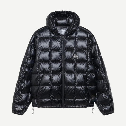 Midweight Hooded Puffer - Black - Galvanic.co