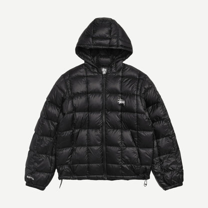 Midweight Hooded Puffer - Black - Galvanic.co