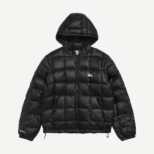 Midweight Hooded Puffer - Black - Galvanic.co