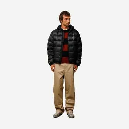 Midweight Hooded Puffer - Black - Galvanic.co