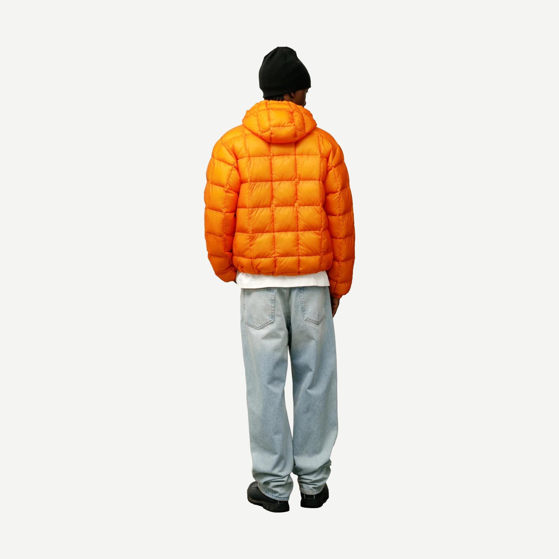Midweight Hooded Puffer - Orange - Galvanic.co