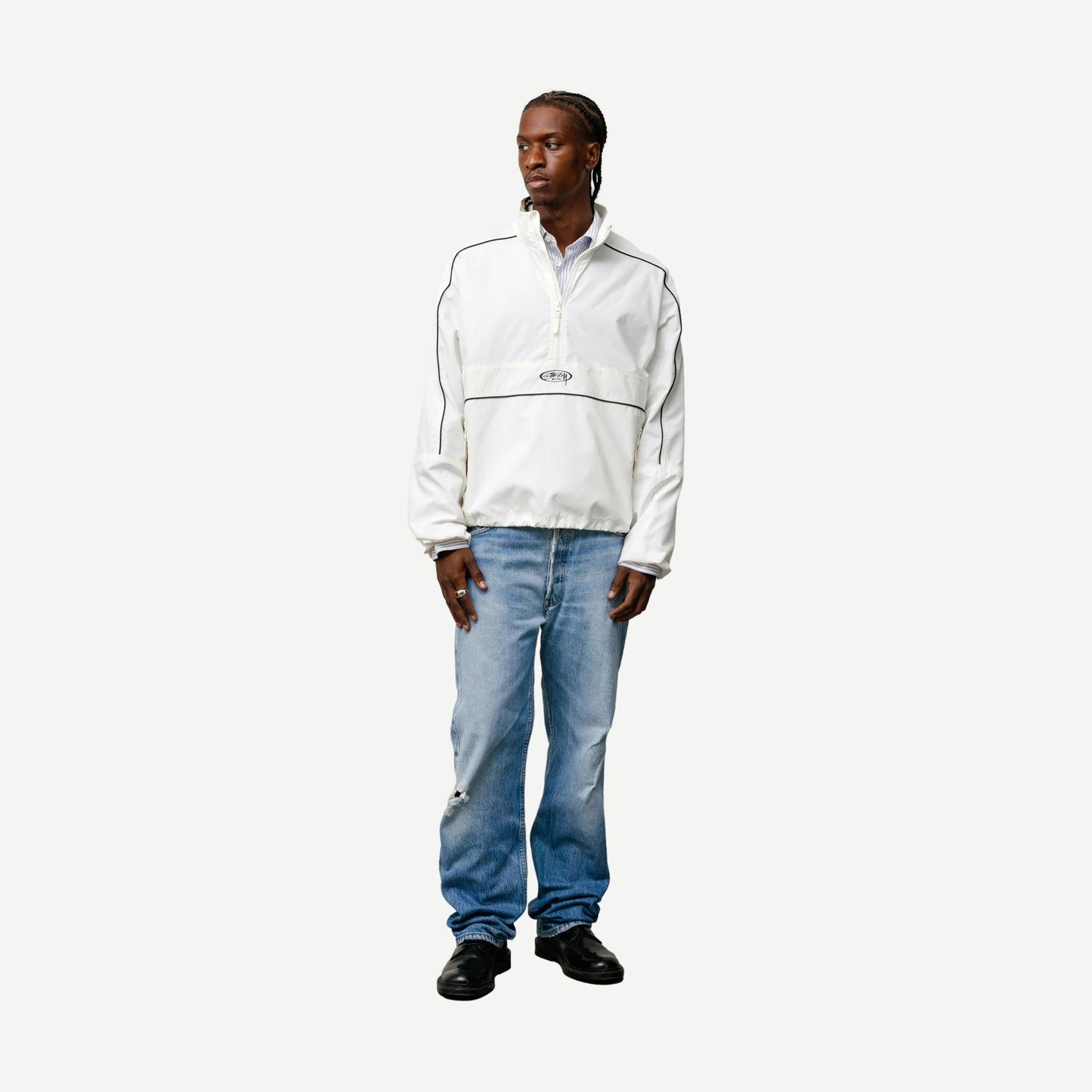 Lightweight Pullover Jacket - White