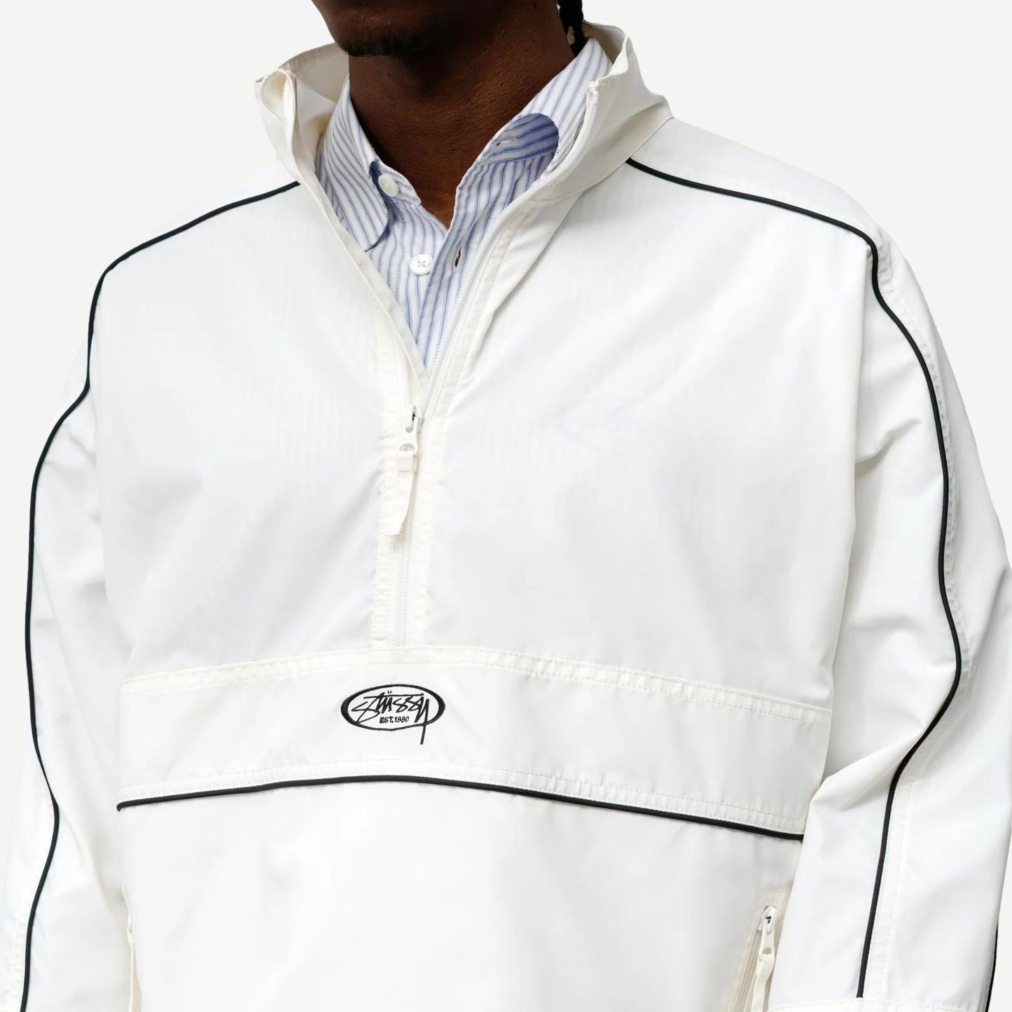 Lightweight Pullover Jacket - White
